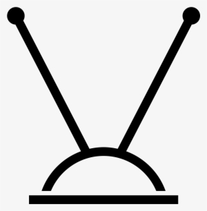 Television Clipart Tv Antenna - Antenna Tv Icon Png #15300
