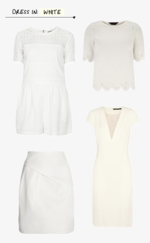I Love How She Can Rock Summer Whites 2 Ways And Look - Cocktail Dress #16001