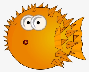 1329931595-drunken Duck Cartoon Globefish Kugelfisch - Cartoon Fish Png #16163