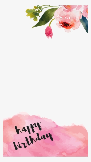 Graphic Free Birthday Transparent Watercolor - Scrapbook Customs Mini Craft Indiana Love Stickers #16288