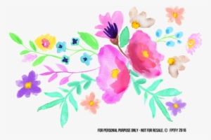 Clipart Freeuse Stock Transpa Watercolors Spring Watercolor - Spring Watercolor Flowers Png #16292