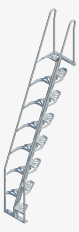 Alternating Tread Stairs, Aluminum, 68°, Revit Png - Alternating Tread Aluminium Stair #16600