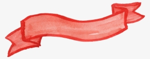 Banner Ribbon Png - Watercolor Ribbon Banner Png #16713
