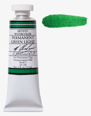 Watercolor Permanent Green Ligh130 - M Graham Cobalt Teal #16783