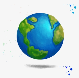 Earth Creative Watercolor Drawing - Watercolor Earth Transparent #16868
