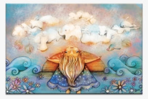 Summer Clouds - Summer Clouds, Canvas Print, White, Posters, Prints, #16893