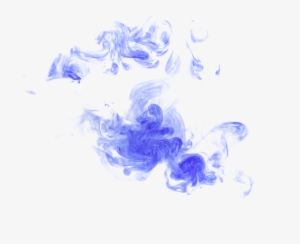 Blue Watercolor Painting - Smoke Purple Blue Transparent #17158