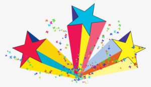 80s Shooting Stars - Colorful Shooting Stars Png #17612