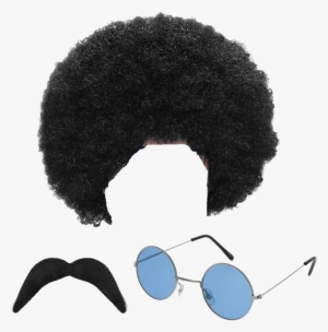 Afro Hair Png Pic - Hippie Hippy Man 1970s Afro Wig Sunglasses Moustache #17674 Afro Hair Png Pic - Hippie Hippy Man 1970s Afro Wig Sunglasses Moustache #17674