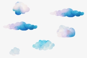 Blue Sky Cloud Computer Wallpaper - 水彩 雲朵 #17886