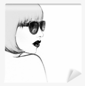 Woman With Glasses - Watercolor Painting #17969