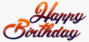 Happy Birthday Png Text Jpg Transparent Library - Happy Birthday Png For Picsart #18136