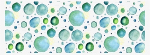 Bubbles Watercolor Shower Curtain #18416