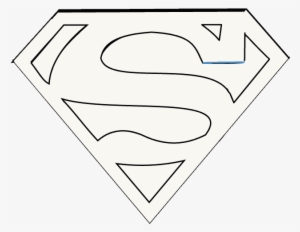 Superman Logo Picture Freeuse Library - Draw A Superman Logo #19045