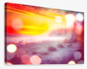 Sunset Sky At The Beach In Summer With Bokeh Light - Art #19766