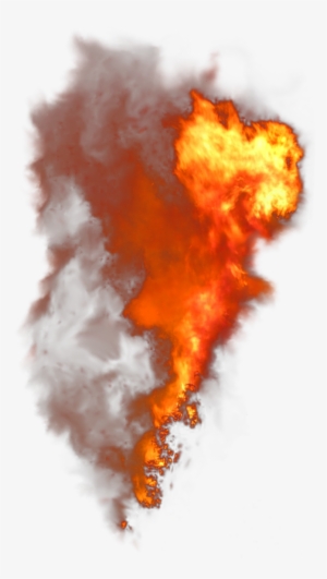 Dreadful Fiery Flames Png Clipart Picture - Fire With Smoke Png #19861