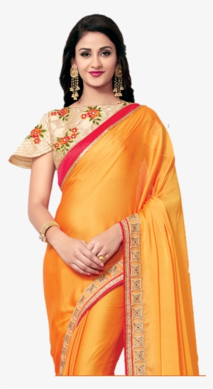 Beautiful Saree Model Png Transparent Image - Craftsvilla Party Wear Saree #100138
