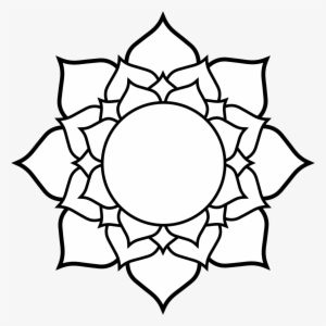 Clipart Line Drawing Pencil And In Color - Flower Clipart Black And White #100397