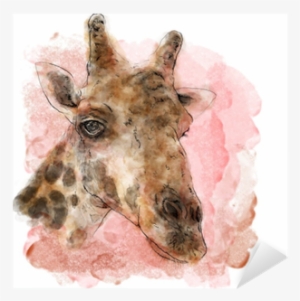 Giraffe On Watercolor Painting Vector Art - Watercolor Painting #101140