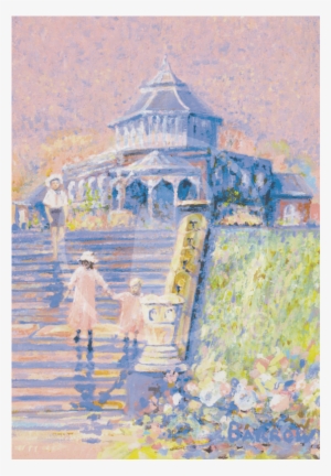 Cafe Steps Mesnes Park Wigan Canvas - Mesnes Park #101487