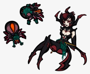 Black And White Library The Knitting Queen By Wuki - Elise The Spider Queen Chibi #101657