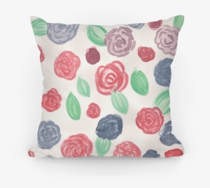 Watercolor Floral Pattern Pillow - Pillow #102388