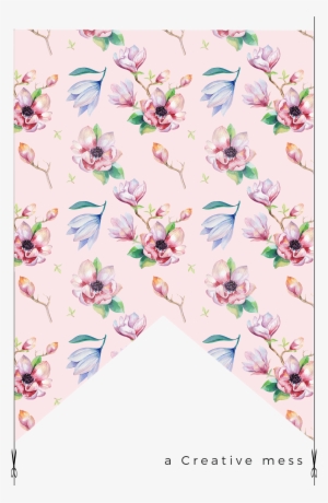 Watercolor - Kris Art 'magnolia Flower' Canvas Gallery Wrap, Size #102649