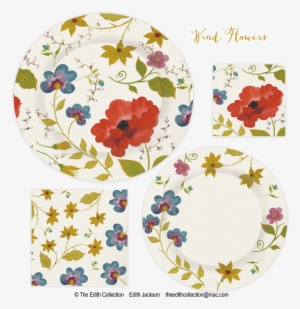 Paper Plate Watercolor Florals - Poppy #102672