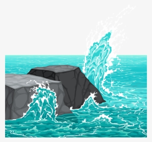 Rocks And Waves Clipart #102785 Rocks And Waves Clipart #102785