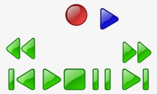 Free Vector Vcr Dvd Player Buttons Clip Art - Media Player Buttons #102828