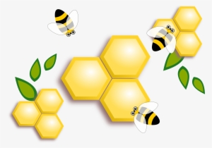 Honey Bee Illustration Png - Honey Bee Logo Png #102895