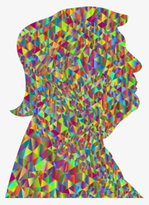 Drawing Silhouette Polychrome Art Painting - Low Poly Profile #103403