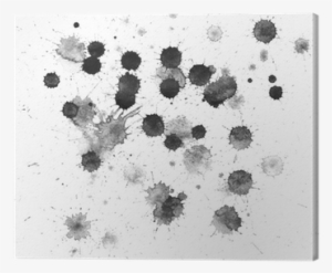 Blots Of Watercolor Paint - Acuarela Blanco Y Negro #103599