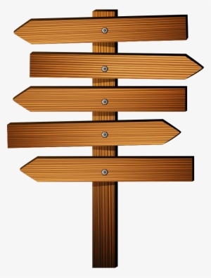 Vector Arrow Signs Transprent - Wooden Arrow Sign Png #104403