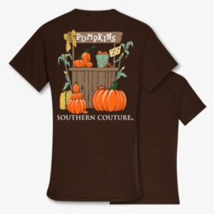 Sale Southern Couture Preppy Pumpkin Stand Fall T-shirt - Preppy Fall T Shirts #104546