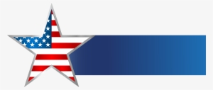 Usa Star Banner Png Clip Art Image - American Flag Banner Png #105780