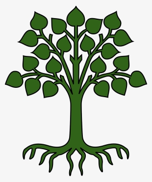How To Set Use Green Tree With Roots Clipart #105823