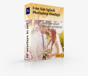 Sun Flare Overlay Photoshop Free Cover Box - Adobe Photoshop #106046
