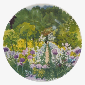 1 Cake Platter - Gien Paris A Giverny Canape Plates Assorted Set Of #106780