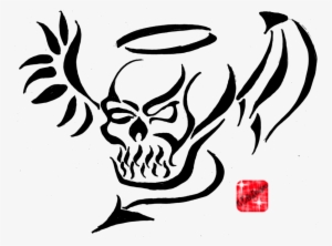 Skull Tattoos Transparent Png - Skull Tribal Drawing #107370