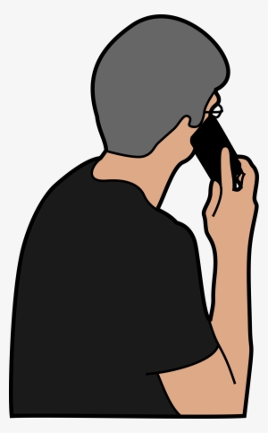 This Free Icons Png Design Of Person With Telephone #107398