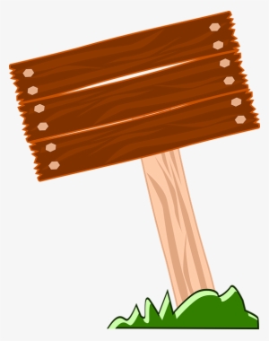 Small - Wooden Name Board Png #107830