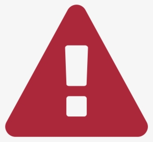 Warning Sign Font Awesome-red - Warning Flat Icon Png #108118