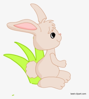 Cute Easter Bunny, Free Clip Art - Easter #108170