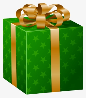 Green Gift Box Png Clip Art Image - Green Gift Clipart #108201