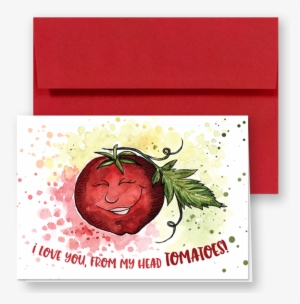 Tomato Pun Watercolor - Watercolor Painting #108282