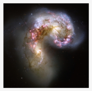 Antennae Galaxies - Poster: Antennae Galaxies, Hst Image, 61x61in. #108283