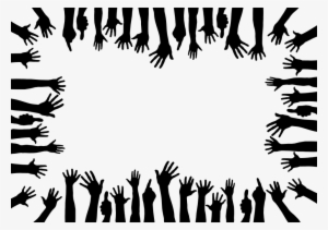 Friends Png High-quality Image - Black And White Unity Hands #108325