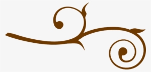 Branch Swirl 1 Clip Art At Clker - Swirl Branch Clipart #108524