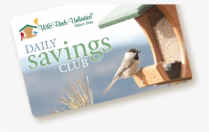 Daily Savings Club Card Graphic, Wild Birds Unlimited, - Wild Birds Unlimited #108832